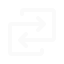 A black circle with two diagonal arrows inside, one pointing left and the other pointing right, symbolizing a repeat or refresh icon, on a white background.