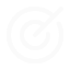 A white bullseye icon with an arrow penetrating the center on a black background.